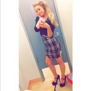 Gold and Black Plaid Holiday Dress NEW!